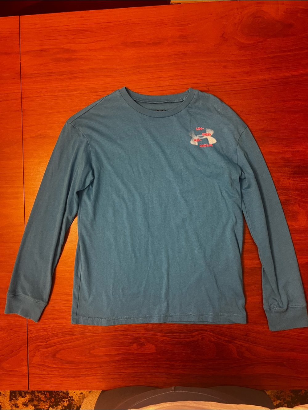 Under Armour Boys' Long-Sleeve Shirt, Size M (8-10), Blue